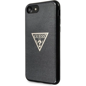Etui Guess GUHCI8SGTLBK Apple iPhone SE 2022/SE 2020/8/7 czarny/black hard case Glitter Triangle