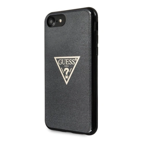 Buy Guess GUHCI8SGTLBK Apple iPhone SE 2022/SE 2020/8/7 black hard case Glitter Triangle - GUE418BLK - {ean13} - Home Screen Store Europe