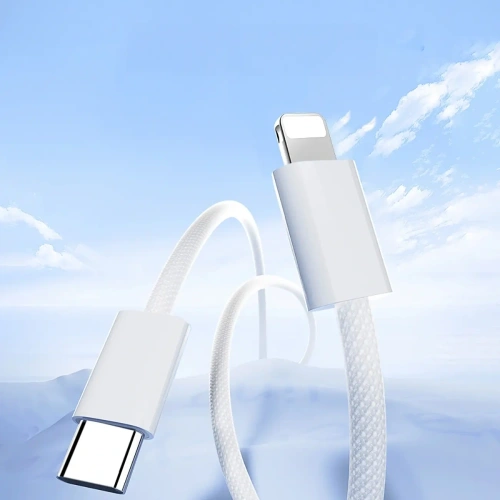 Kup Joyroom S-A45 Ben Series cablu împletit USB-C / Lightning 30W 1m alb - JYR1135 - {ean13} - Sklep Home Screen