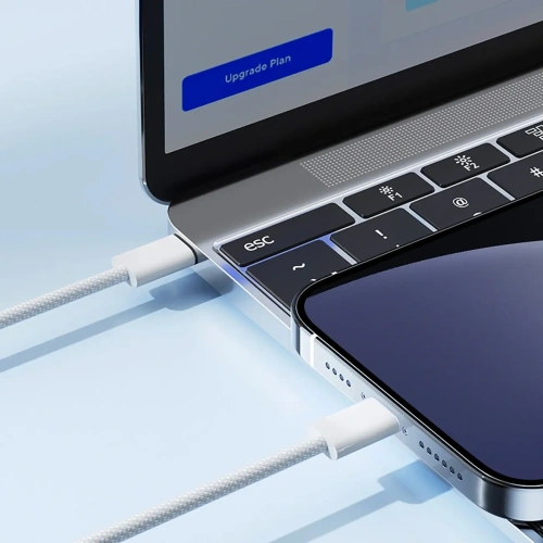 Kup Joyroom S-A45 Ben Series cablu împletit USB-C / Lightning 30W 1m alb - JYR1135 - {ean13} - Sklep Home Screen