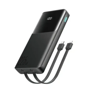 Buy Joyroom powerbank JR-PBF19 22.5W 10000mAh + built-in USB-C, Lightning cables black - JYR1136 - {ean13} - Home Screen Store Europe