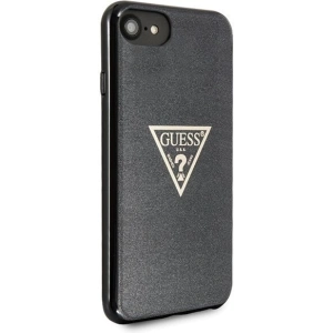 Guess GUHCI8SGTLBK Apple iPhone SE 2022/SE 2020/8/7 black hard case Glitter Triangle