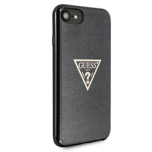 Buy Guess GUHCI8SGTLBK Apple iPhone SE 2022/SE 2020/8/7 black hard case Glitter Triangle - GUE418BLK - {ean13} - Home Screen Store Europe