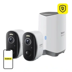 Buy Baseus N1 Plus 2K Outdoor camera set of 2 (White) - BSU8896 - {ean13} - Home Screen Store Europe