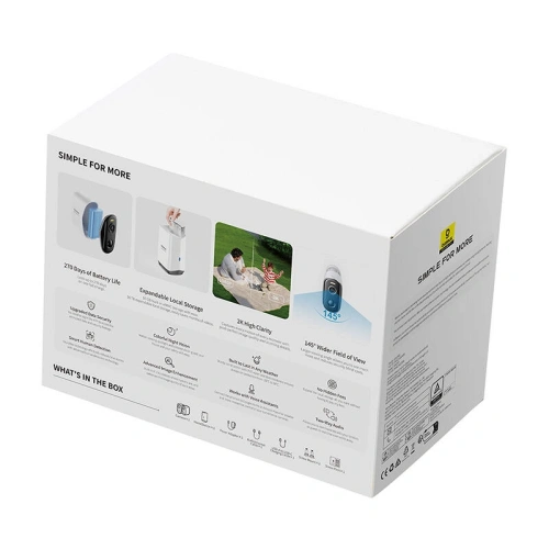 Kup Baseus Set de 2 camere exterioare N1 Plus 2K (Alb) - BSU8896 - {ean13} - Sklep Home Screen