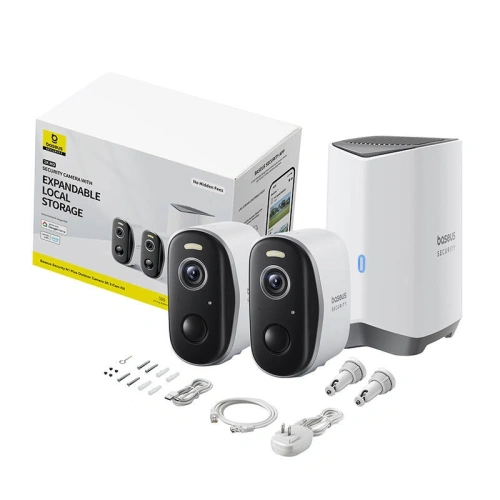 Buy Baseus N1 Plus 2K Outdoor camera set of 2 (White) - BSU8896 - {ean13} - Home Screen Store Europe
