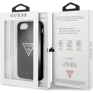 Guess GUHCI8SGTLBK Apple iPhone SE 2022/SE 2020/8/7 black hard case Glitter Triangle