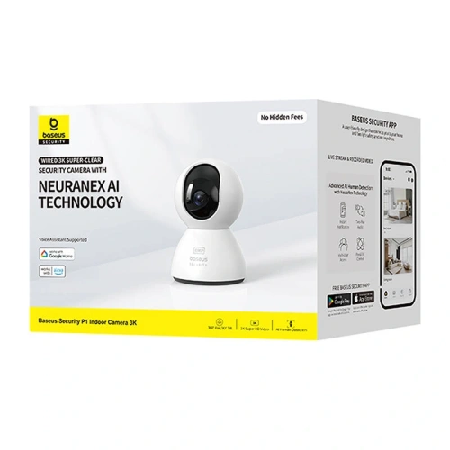Buy Baseus P1 3K Indoor camera (White) - BSU8898 - {ean13} - Home Screen Store Europe
