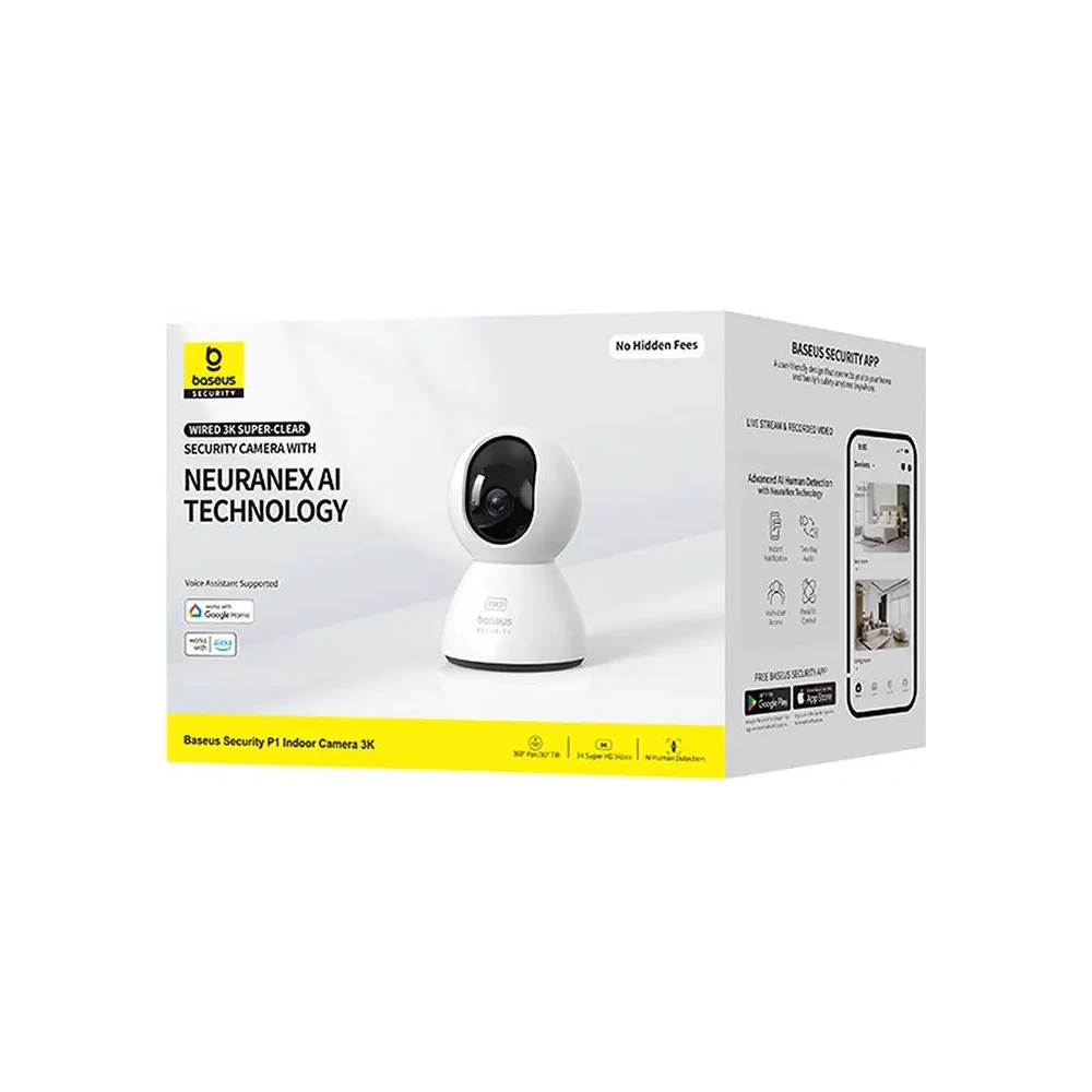 Kamera wewnętrzna Baseus P1 3K (Biała)