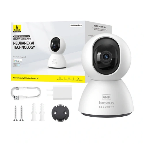 Buy Baseus P1 3K Indoor camera (White) - BSU8898 - {ean13} - Home Screen Store Europe