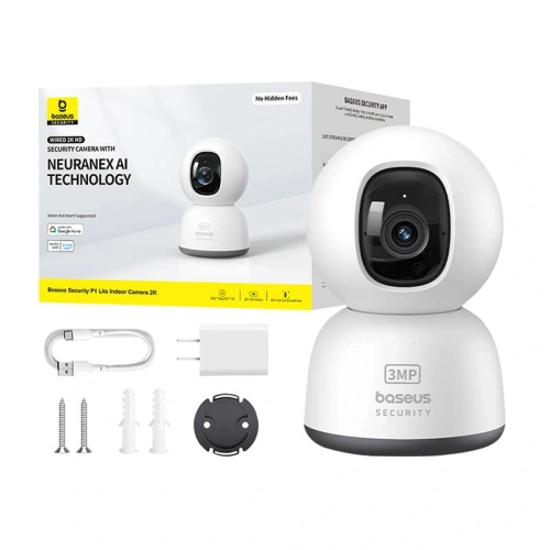 Buy Baseus P1 Lite 2K Indoor Camera (White) - BSU8899 - {ean13} - Home Screen Store Europe