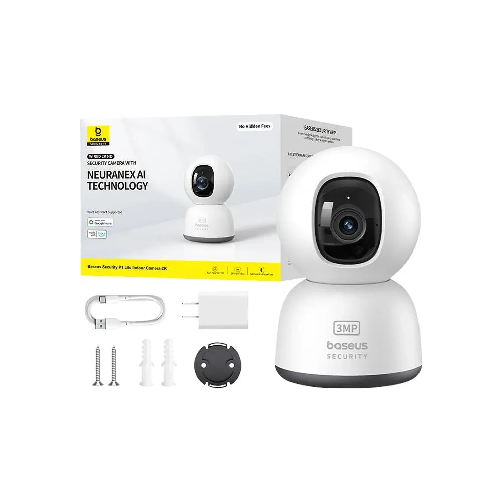 Kamera wewnętrzna Baseus P1 Lite 2K (Biała)