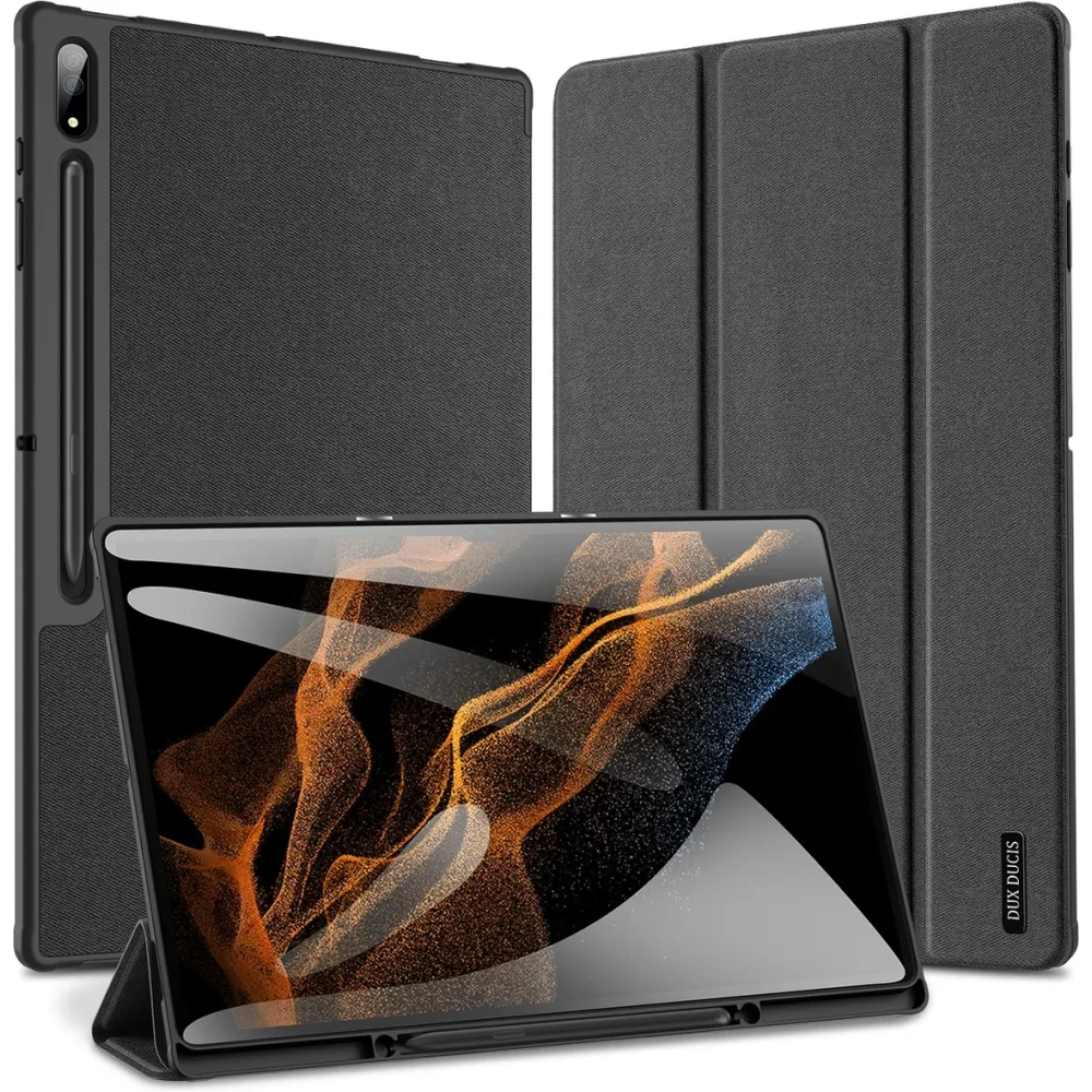Etui DUX DUCIS Domo Smart Sleep Samsung Galaxy Tab S8 Ultra / S9 Ultra czarny