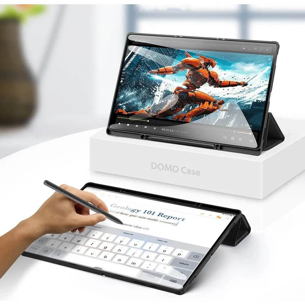 Etui DUX DUCIS Domo Smart Sleep Samsung Galaxy Tab S8 Ultra / S9 Ultra czarny