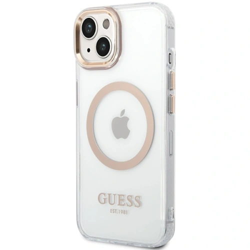 Kup Etui Guess GUHMP15MHTRMD Apple iPhone 15 Plus / 14 Plus hardcase Metal Outline Magsafe zlatý/gold - GUE4197 - {ean13} - Sklep Home Screen