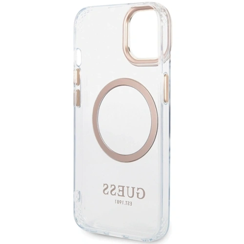 Buy Guess GUHMP15MHTRMD Apple iPhone 15 Plus / 14 Plus hardcase Metal Outline Magsafe gold - GUE4197 - {ean13} - Home Screen Store Europe