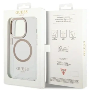 Kup Guess GUHMP15XHTRMD Apple iPhone 15 Pro Max kemény hátlap Fém Keret Magsafe arany - GUE4199 - {ean13} - Sklep Home Screen