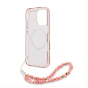 Kup Etui Guess GUHMP16LHCPOFPP Apple iPhone 16 Pro hardcase IML Flowers Allover Electro With Pearl Strap MagSafe różowy/pink - GUE4200 - {ean13} - Sklep Home Screen