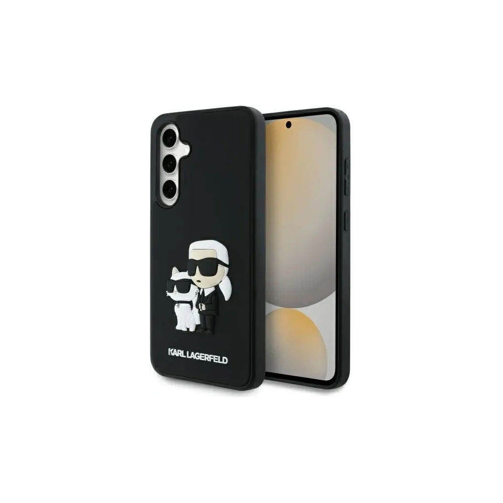 Etui Karl Lagerfeld KLHCS24FE3DRKCNK Samsung Galaxy S24 FE hardcase 3D Rubber Karl&Choupette czarny/black