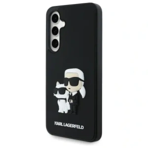 Kup Karl Lagerfeld KLHCS24FE3DRKCNK Samsung Galaxy S24 FE kemény hátlap 3D gumi Karl&Choupette fekete - KLD21834 - {ean13} - Sklep Home Screen