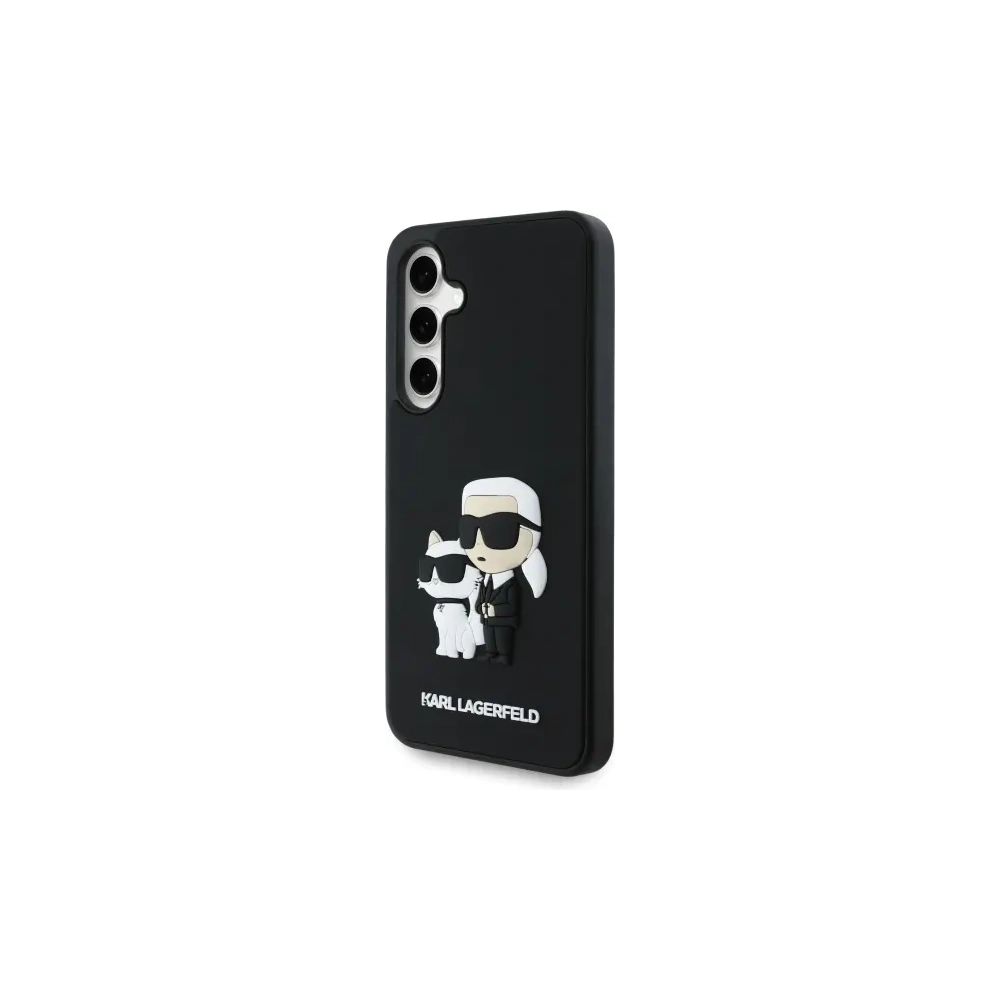 Etui Karl Lagerfeld KLHCS24FE3DRKCNK Samsung Galaxy S24 FE hardcase 3D Rubber Karl&Choupette czarny/black