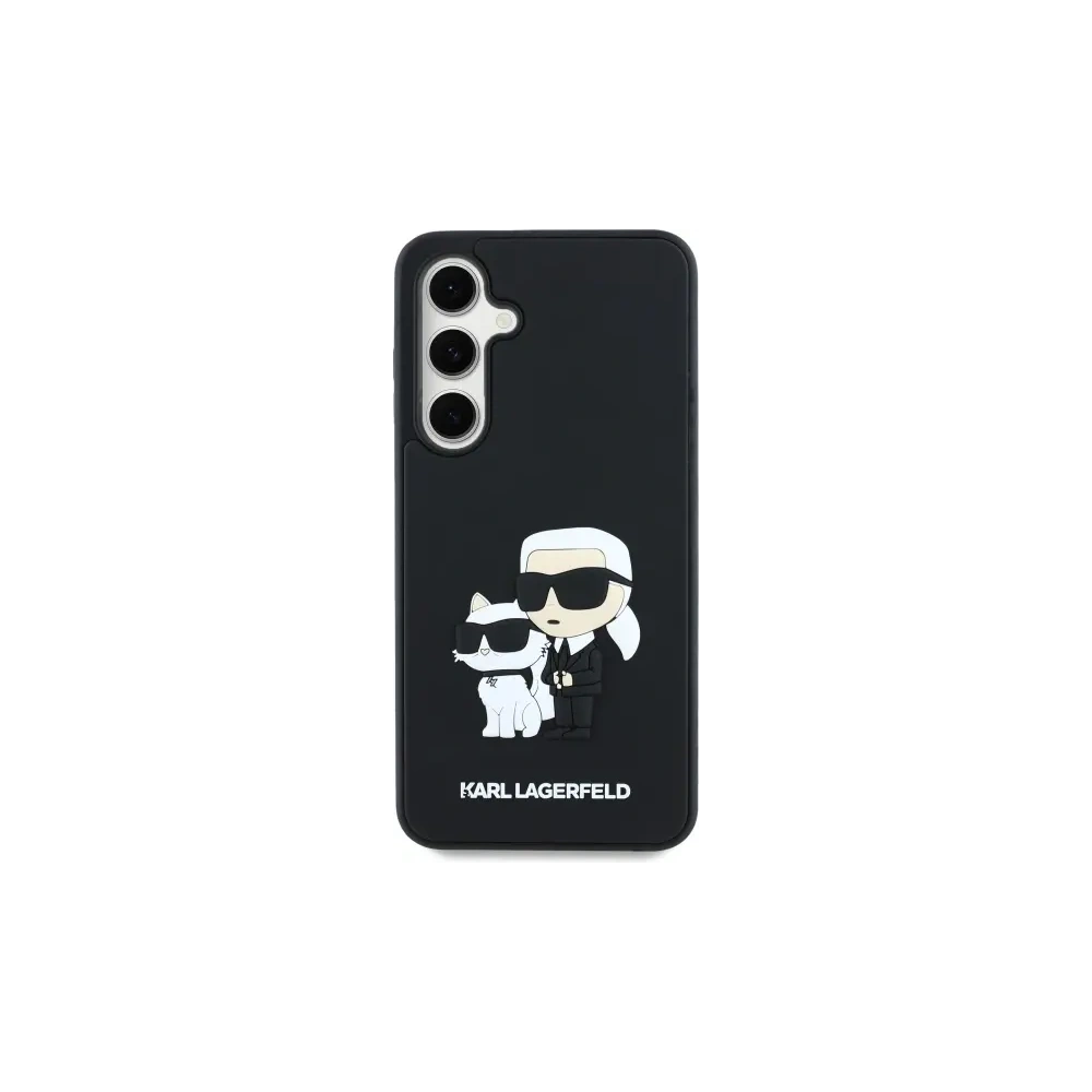 Etui Karl Lagerfeld KLHCS24FE3DRKCNK Samsung Galaxy S24 FE hardcase 3D Rubber Karl&Choupette czarny/black
