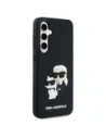 Kup Karl Lagerfeld KLHCS24FE3DRKCNK Samsung Galaxy S24 FE hardcase 3D Rubber Karl&Choupette negru - KLD21834 - {ean13} - Sklep Home Screen
