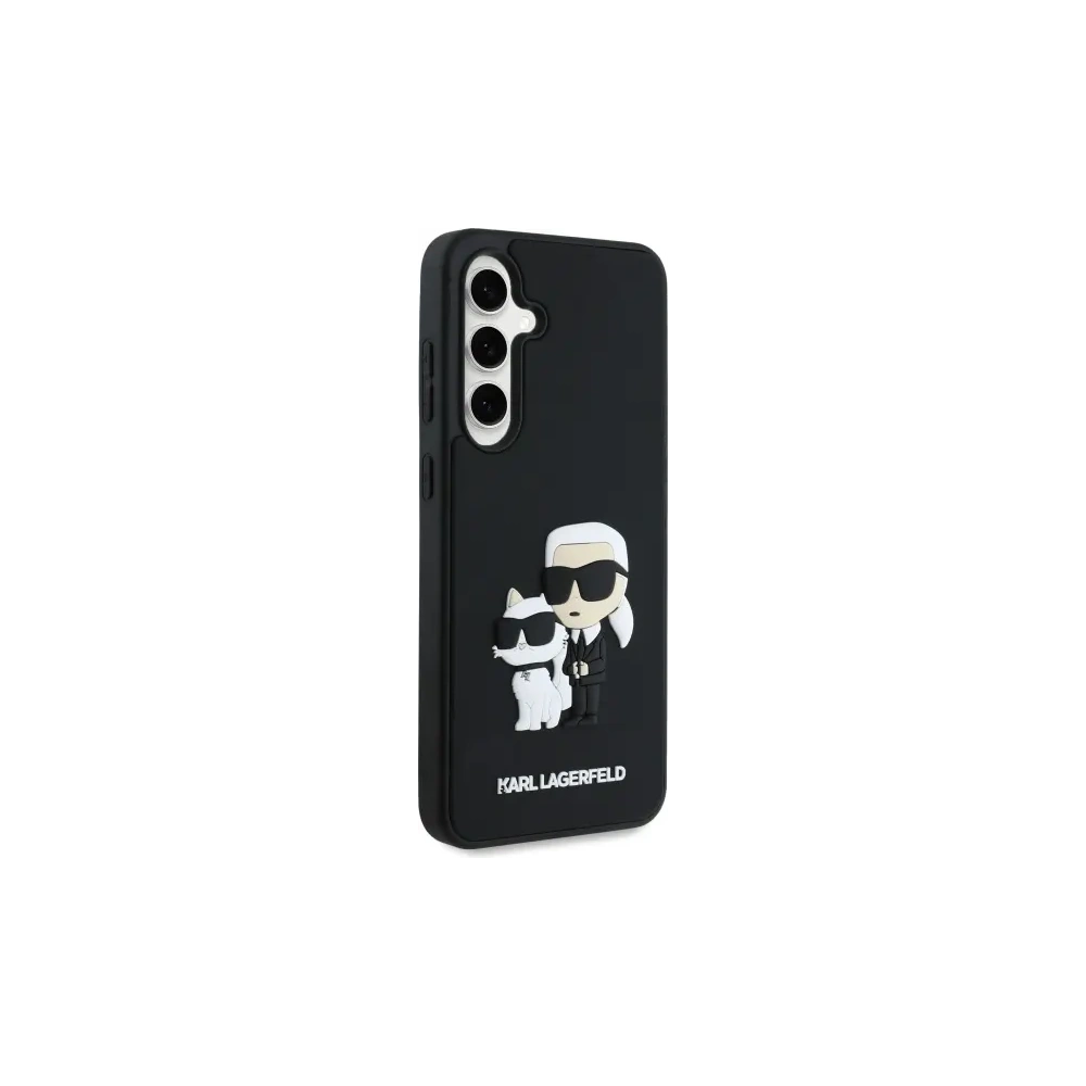 Etui Karl Lagerfeld KLHCS24FE3DRKCNK Samsung Galaxy S24 FE hardcase 3D Rubber Karl&Choupette czarny/black