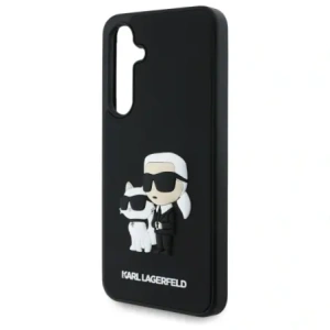 Kup Karl Lagerfeld KLHCS24FE3DRKCNK Samsung Galaxy S24 FE kemény hátlap 3D gumi Karl&Choupette fekete - KLD21834 - {ean13} - Sklep Home Screen