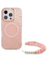 Buy Guess GUHMP16XHCPOFPP Apple iPhone 16 Pro Max hardcase IML Flowers Allover Electro With Pearl Strap MagSafe pink - GUE4201 - {ean13} - Home Screen Store Europe