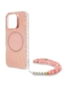 Kup Guess GUHMP16XHCPOFPP Apple iPhone 16 Pro Max carcasă rigidă IML Flori Allover Electro cu curea din perlă MagSafe roz - GUE4201 - {ean13} - Sklep Home Screen