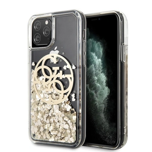 Kup Guess Apple Case GUHCN58LGGITDGO iPhone 11 Pro gold/gold hartes Case Circle Liquid Glitter - GUE422GLD - {ean13} - Sklep Home Screen
