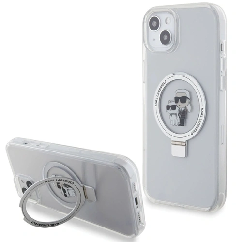 Kup Karl Lagerfeld KLHMP15MHMRSKCH Apple iPhone 15 Plus / 14 Plus kemény tok Ring Stand Karl&Choupettte MagSafe fehér - KLD21836 - {ean13} - Sklep Home Screen