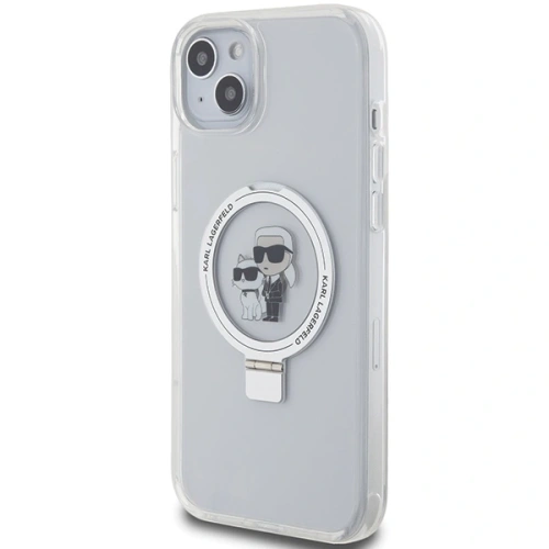 Kup Karl Lagerfeld KLHMP15MHMRSKCH Apple iPhone 15 Plus / 14 Plus kemény tok Ring Stand Karl&Choupettte MagSafe fehér - KLD21836 - {ean13} - Sklep Home Screen