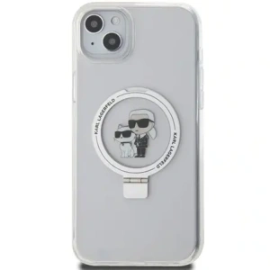Kup Karl Lagerfeld KLHMP15MHMRSKCH Apple iPhone 15 Plus / 14 Plus hardcase Ring Stand Karl&Choupettte MagSafe alb - KLD21836 - {ean13} - Sklep Home Screen