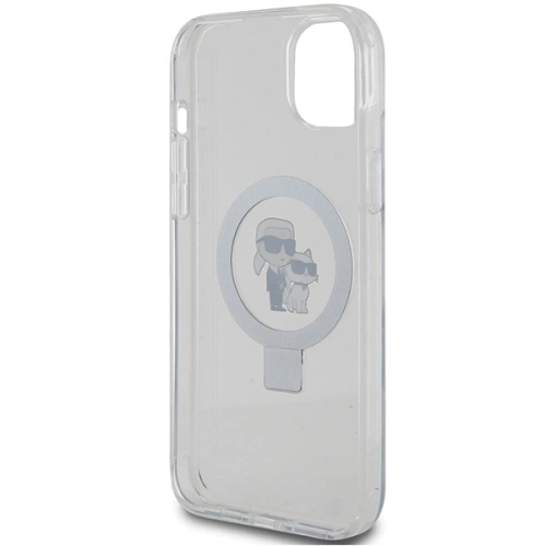 Kup Karl Lagerfeld KLHMP15MHMRSKCH Apple iPhone 15 Plus / 14 Plus kemény tok Ring Stand Karl&Choupettte MagSafe fehér - KLD21836 - {ean13} - Sklep Home Screen