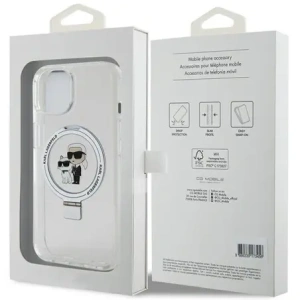 Kup Karl Lagerfeld KLHMP15MHMRSKCH Apple iPhone 15 Plus / 14 Plus hardcase Ring Stand Karl&Choupettte MagSafe alb - KLD21836 - {ean13} - Sklep Home Screen