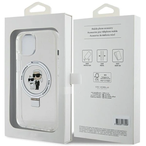 Kup Karl Lagerfeld KLHMP15MHMRSKCH Apple iPhone 15 Plus / 14 Plus kemény tok Ring Stand Karl&Choupettte MagSafe fehér - KLD21836 - {ean13} - Sklep Home Screen
