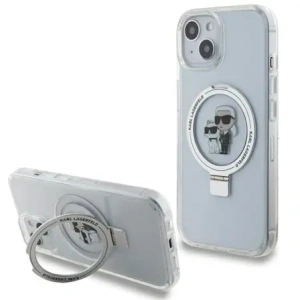 Kup Etui Karl Lagerfeld KLHMP15SHMRSKCH Apple iPhone 15 / 14 / 13 hardcase Ring Stand Karl&Choupettte MagSafe bílý/white - KLD21837 - {ean13} - Sklep Home Screen