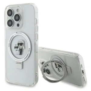 Kup Karl Lagerfeld KLHMP15XHMRSKCH Apple iPhone 15 Pro Max hardcase Ring Stand Karl&Choupettte MagSafe alb - KLD21838 - {ean13} - Sklep Home Screen