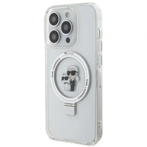 Kup Etui Karl Lagerfeld KLHMP15XHMRSKCH Apple iPhone 15 Pro Max hardcase Ring Stand Karl&Choupettte MagSafe biały/white - KLD21838 - {ean13} - Sklep Home Screen