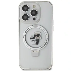 Kup Etui Karl Lagerfeld KLHMP15XHMRSKCH Apple iPhone 15 Pro Max hardcase Ring Stand Karl&Choupettte MagSafe biały/white - KLD21838 - {ean13} - Sklep Home Screen