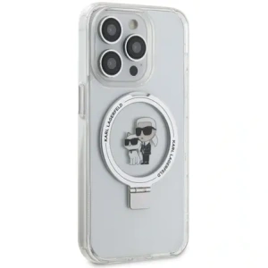 Kup Karl Lagerfeld KLHMP15XHMRSKCH Apple iPhone 15 Pro Max hardcase Ring Stand Karl&Choupettte MagSafe alb - KLD21838 - {ean13} - Sklep Home Screen