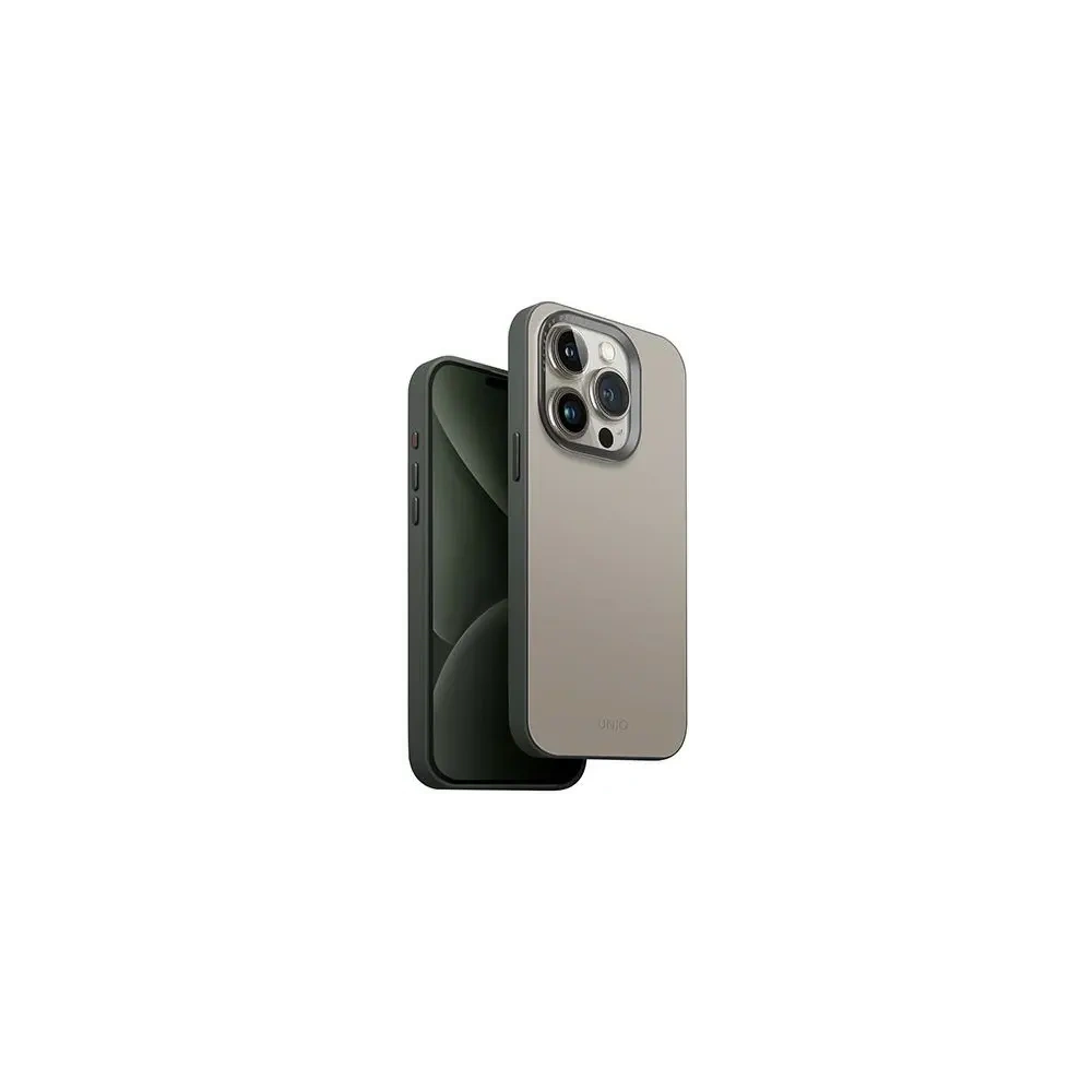 Etui UNIQ Lyden DS Apple iPhone 15 Pro Magclick Charging beżowo-zielony/ivory-lichen green