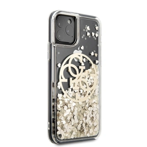 Kup Guess Apple Case GUHCN58LGGITDGO iPhone 11 Pro gold/gold hartes Case Circle Liquid Glitter - GUE422GLD - {ean13} - Sklep Home Screen