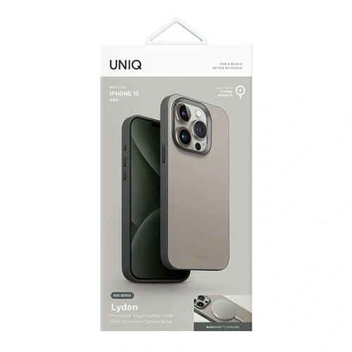 Kup UNIQ Lyden DS Apple iPhone 15 Pro Magclick Ladegerät Elfenbein-Lichengrün - UNIQ1394 - {ean13} - Sklep Home Screen