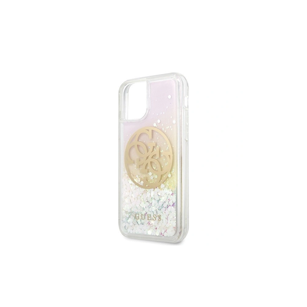 Etui Guess GUHCN58LGIRGP Apple iPhone 11 Pro hard case Gradient Liquid Glitter Circle Logo
