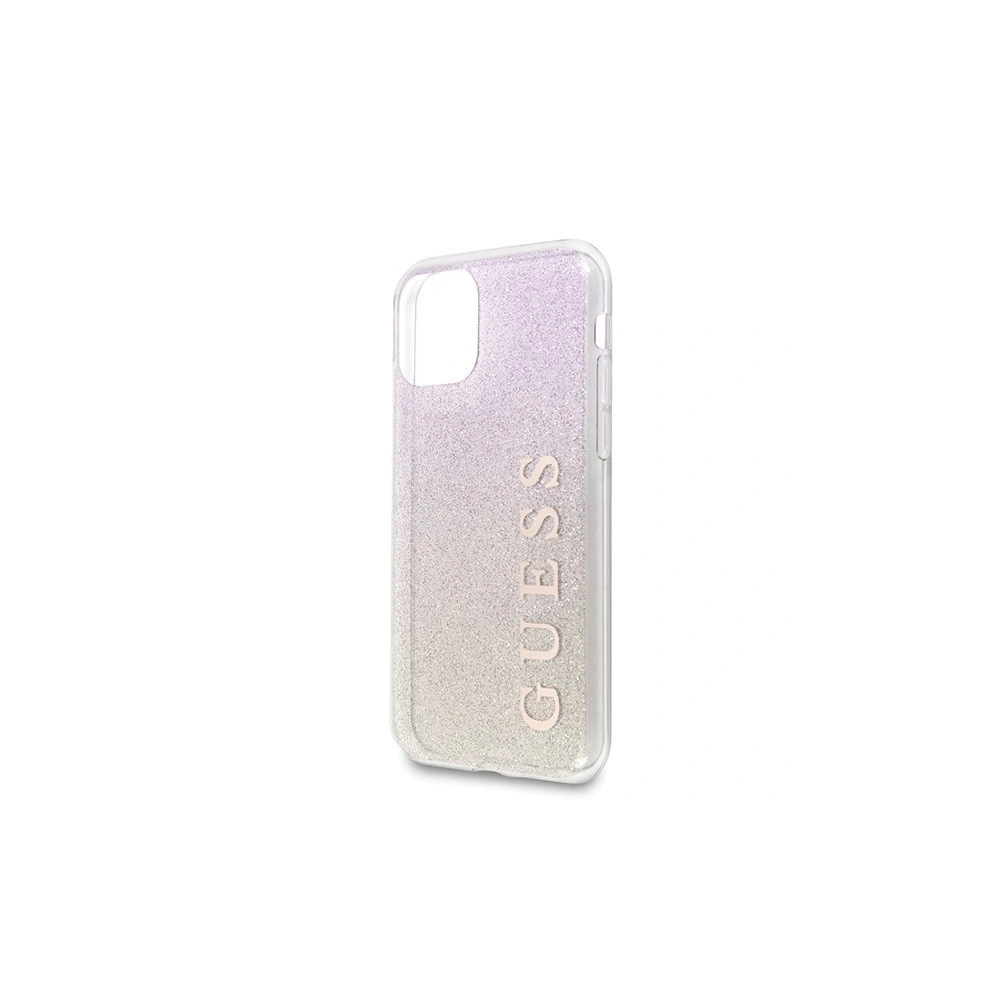 Etui Guess GUHCN58PCUGLGPI Apple iPhone 11 Pro różowo-złoty/gold pink hard case Gradient Glitter