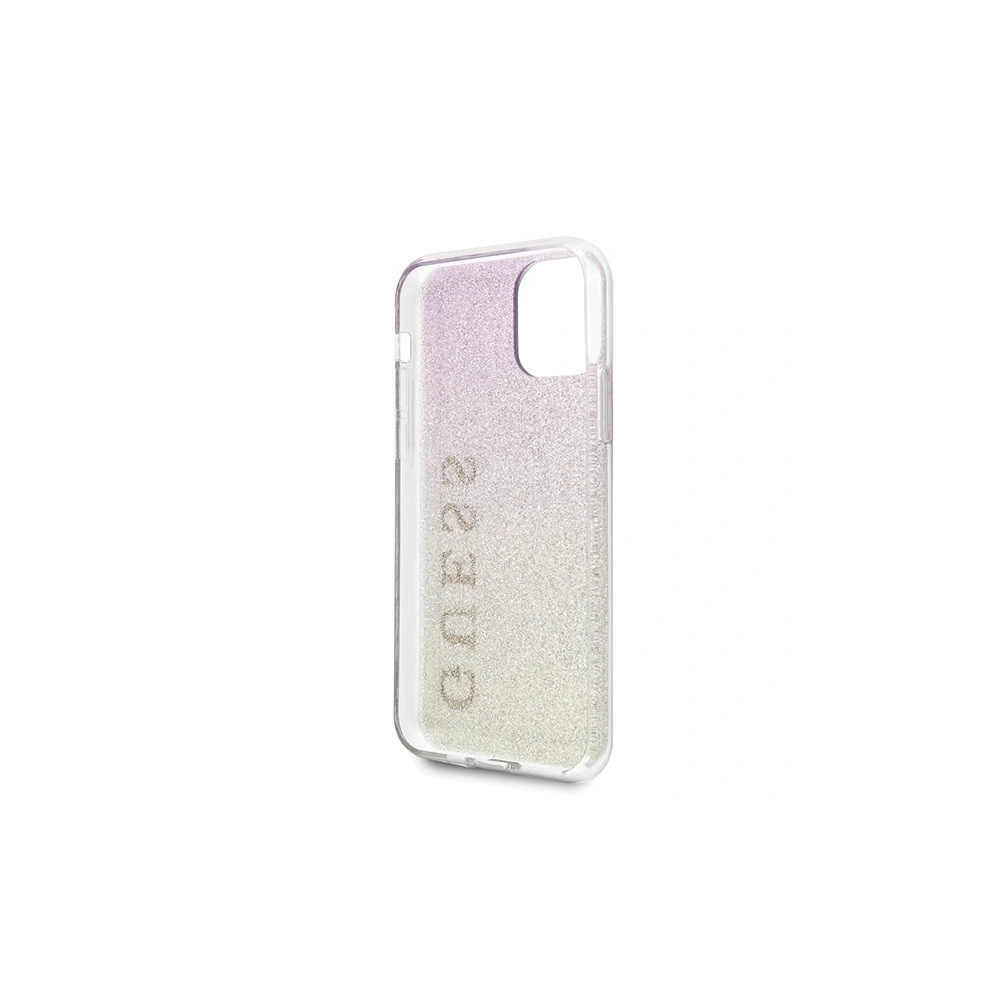 Etui Guess GUHCN58PCUGLGPI Apple iPhone 11 Pro różowo-złoty/gold pink hard case Gradient Glitter