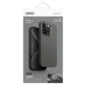 Kup UNIQ Lyden DS Apple iPhone 15 Pro Max Magclick Ladegerät in schiefergrau-schwarz - UNIQ1400 - {ean13} - Sklep Home Screen